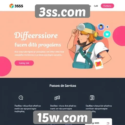 Acessibilidade e design do site 3ss.com para usuários