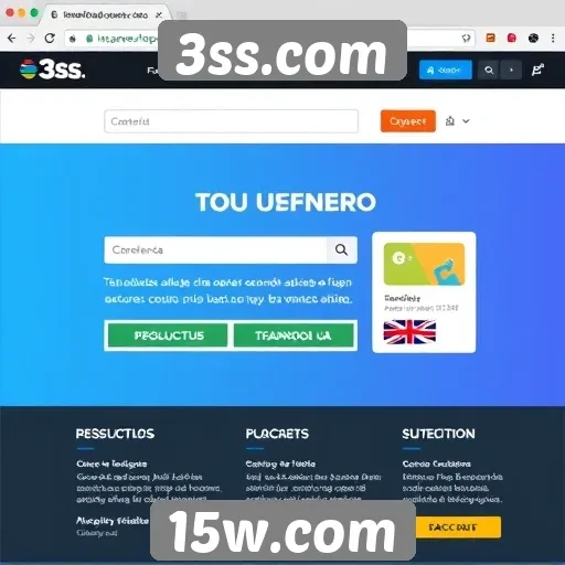Análise da interface do usuário do 3ss.com